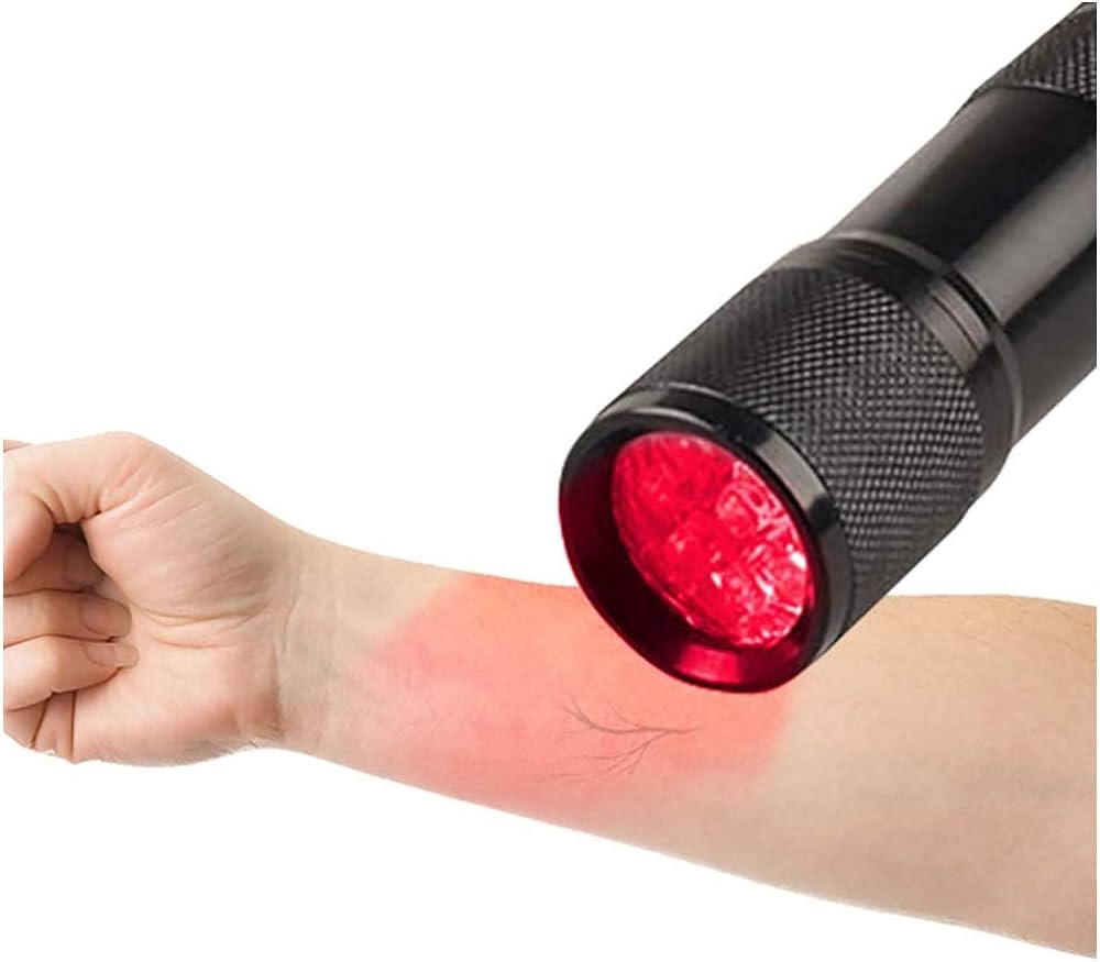 Picture of Professional Vein Viewer Infrared Vein Imaging LED Red Light Torch Pediatric Unit Clinician Nurses IVs Vein Finder Black