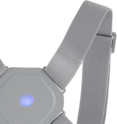Picture of Smart Posture Corrector for Women Men Kids, Electronic Posture Reminder with Sensor Vibration, Adjustable Upper Back Brace Straightener for Hunching - 200mAh Battery Light Ash