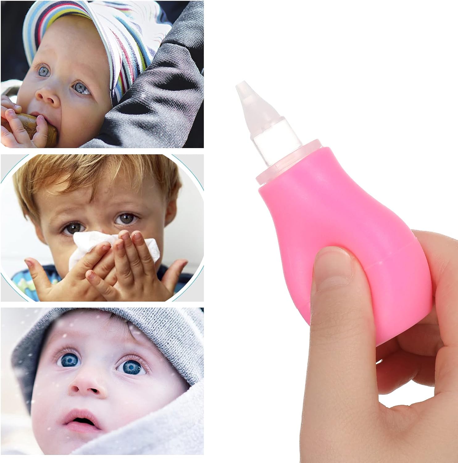 Picture of Baby Nose Care | Soft Silicone Nasal Cleaning Device for Newborns Multicolor