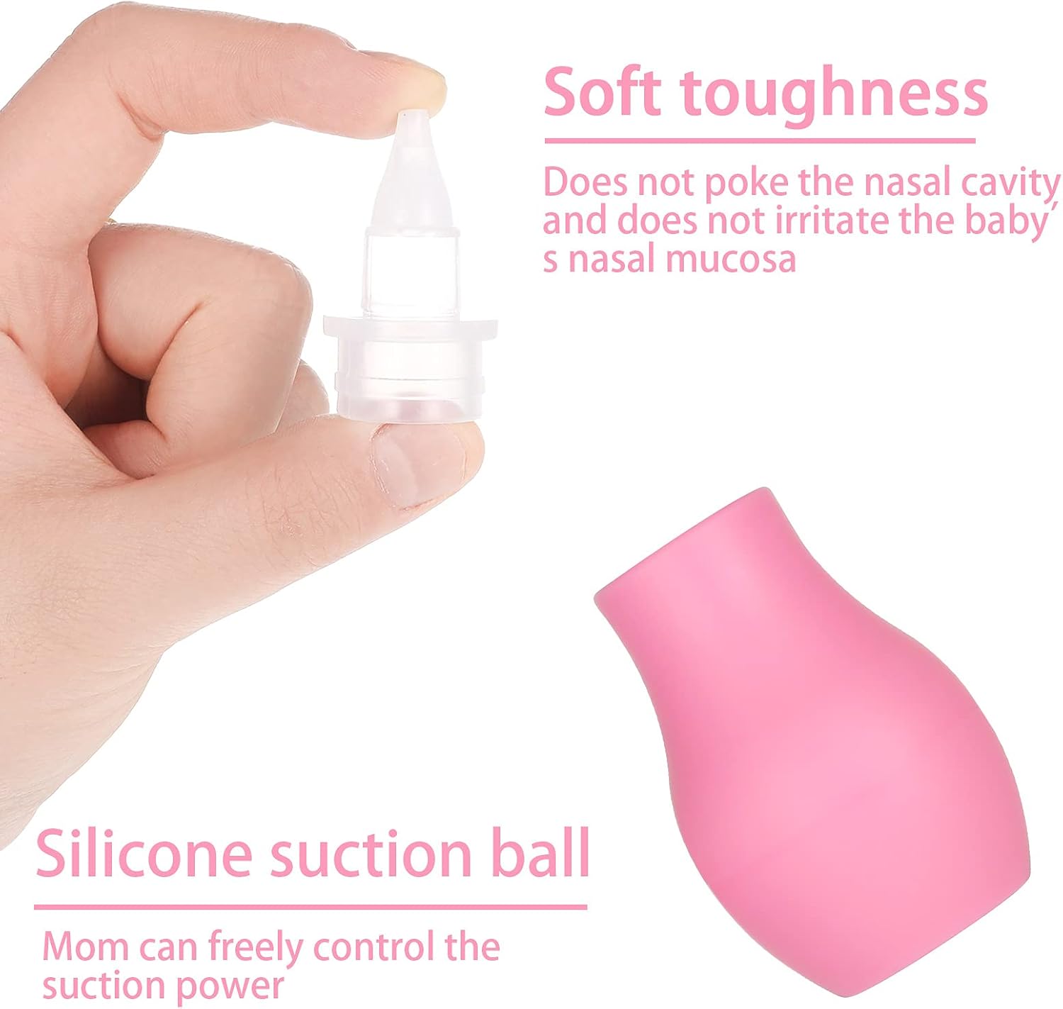Picture of Baby Nose Care | Soft Silicone Nasal Cleaning Device for Newborns Multicolor
