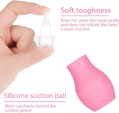 Picture of Baby Nose Care | Soft Silicone Nasal Cleaning Device for Newborns Multicolor