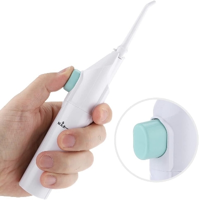 Picture of Oral Irrigator Cordless Water Teeth Cleaner Portable Water Dental Flosser Pick Teeth Pick for Teeth Cleaning White