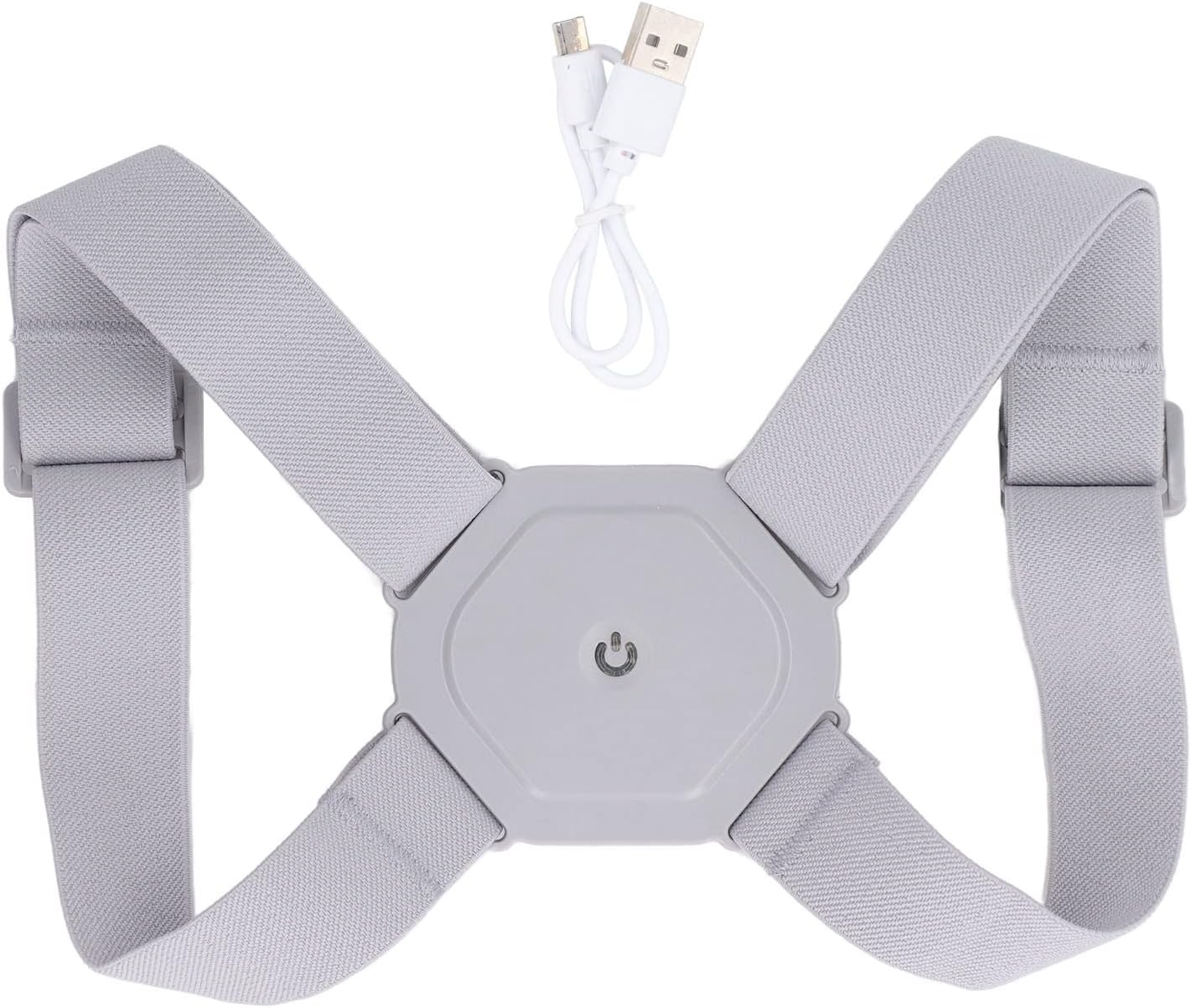 Picture of Posture Corrector, Smart Sensing Vibration Warning Rechargeable Ergonomic Comfortable Adjustable Back Back Support for Women and Men Multicolor