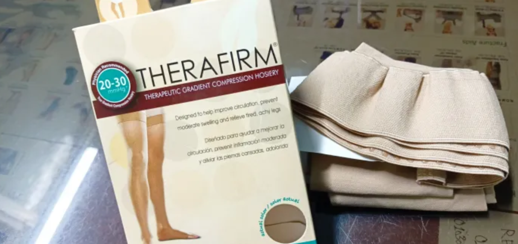 Picture of Therafirm Stockings Firm Compression Support Nylons 30-40 XL 