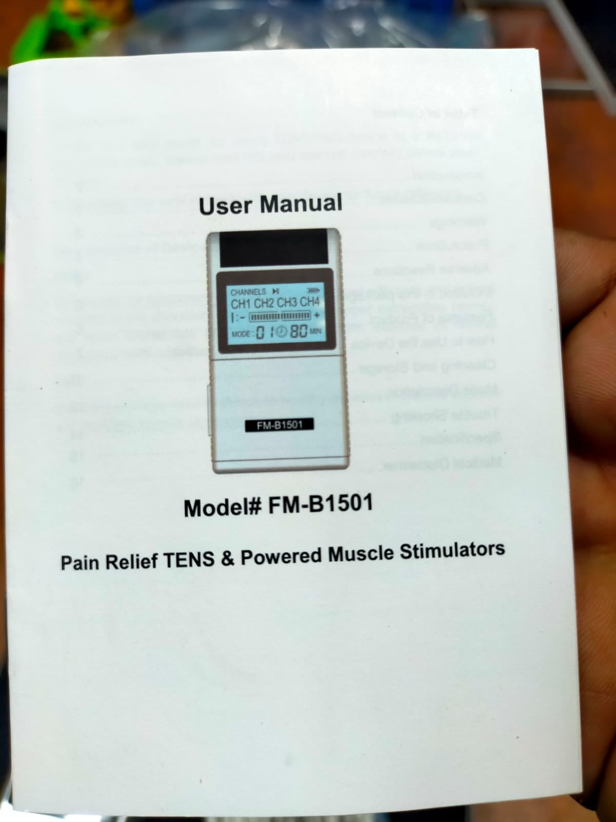Picture of pain relief tens and powered muscle stimulators Rechargeable Multicolor