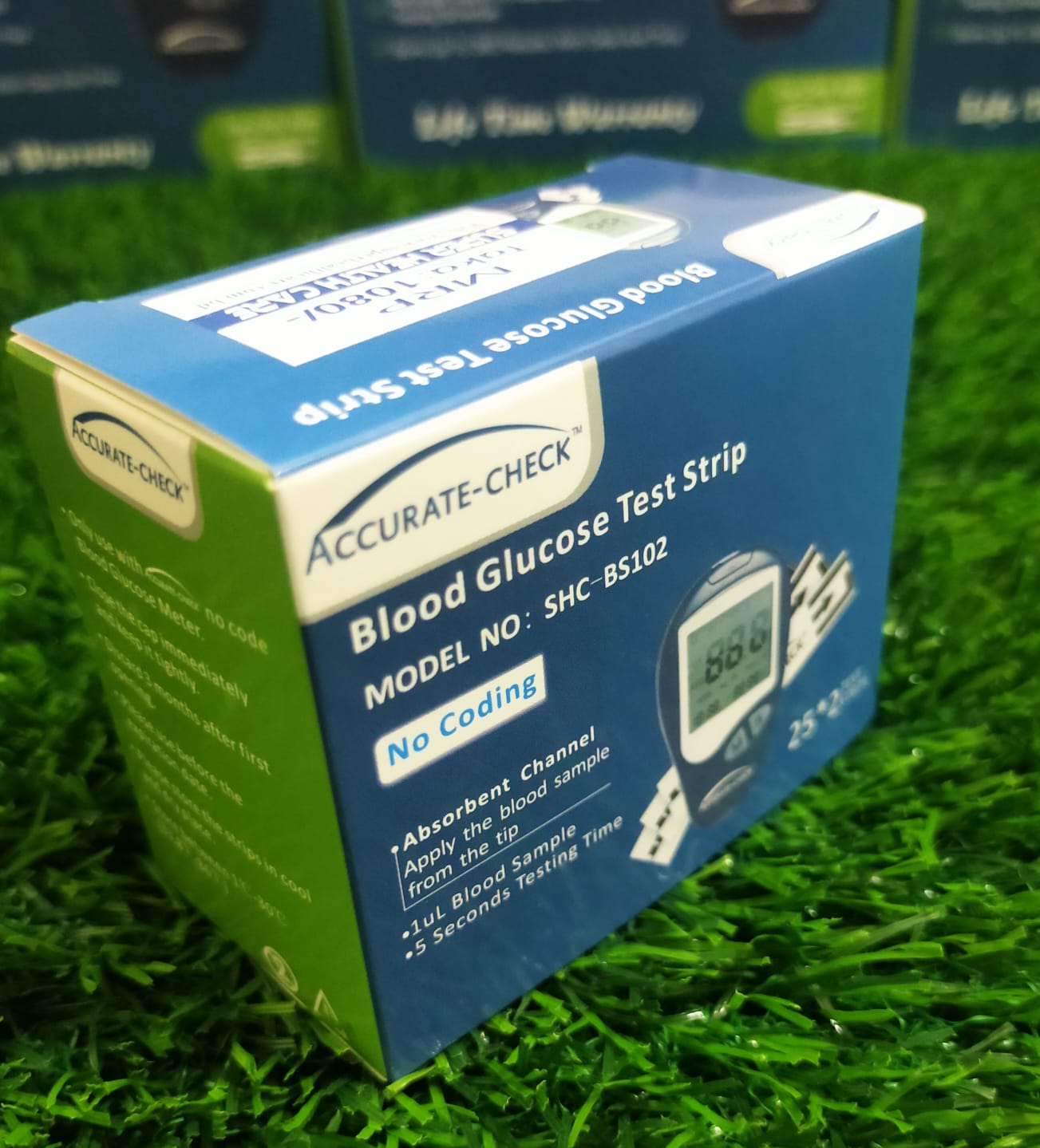 Picture of ACCURATE-CHECK  Blood Glucose Test Strip 25+25=50 strip White