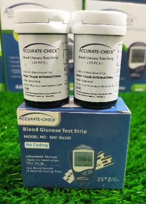Picture of ACCURATE-CHECK  Blood Glucose Test Strip 25+25=50 strip White