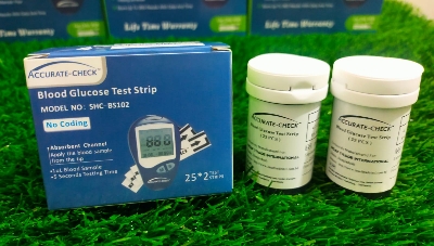 Picture of ACCURATE-CHECK  Blood Glucose Test Strip 25+25=50 strip White