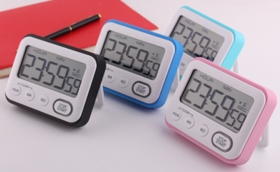 Picture of Digital Kitchen Countdown Timer: Teachers Classroom Counter Large LCD Loud Magnetic Clip Kids Simple Clock Mini Small Stopwatch Big Beeper Minute Hour Seconds Cooking Giant Multicolor
