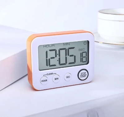 Picture of Digital Kitchen Countdown Timer: Teachers Classroom Counter Large LCD Loud Magnetic Clip Kids Simple Clock Mini Small Stopwatch Big Beeper Minute Hour Seconds Cooking Giant Multicolor