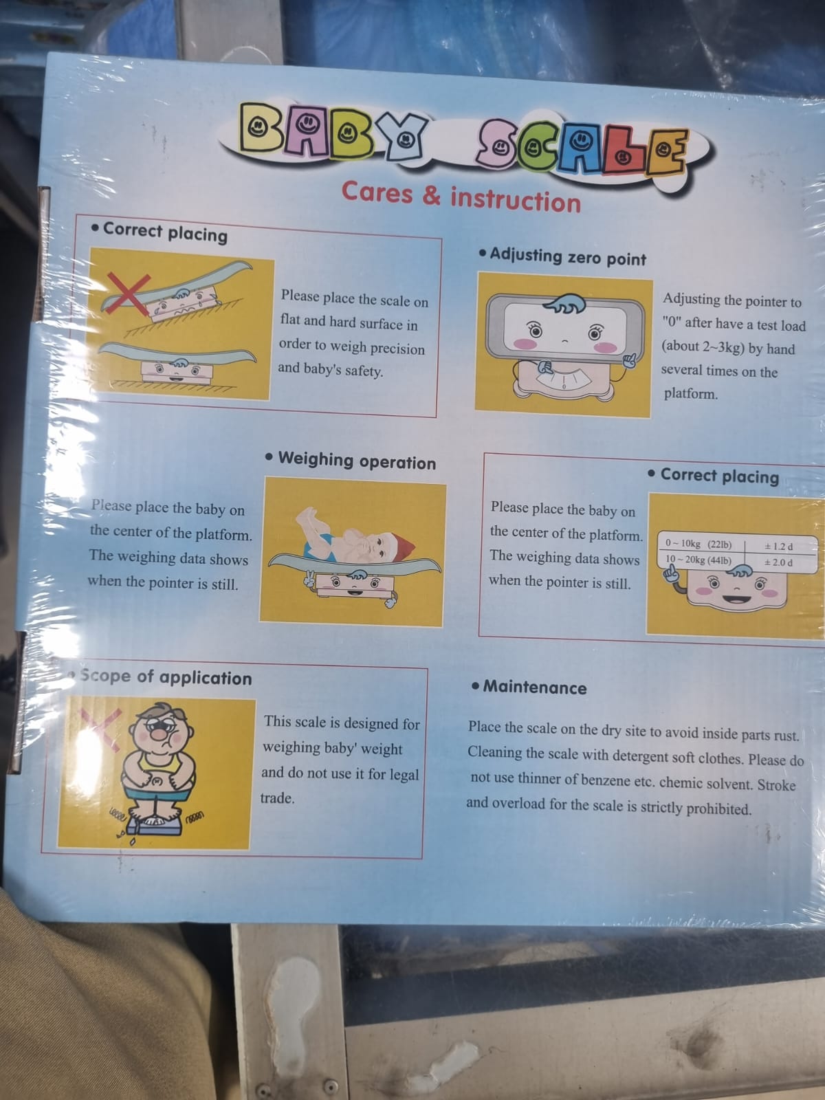 Picture of Baby weight Scale Blue