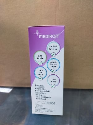 Picture of Mediron Blood Glucose Test Strip with 10 pcs strip 