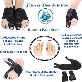 Picture of 1pcs Soft Bunion Corrector Toe Separator Splint Correction System Medical Device Hallux Valgus Foot Care Pedicure Orthotics Black