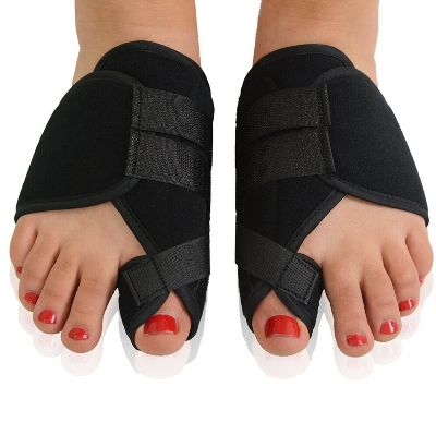Picture of 1pcs Soft Bunion Corrector Toe Separator Splint Correction System Medical Device Hallux Valgus Foot Care Pedicure Orthotics Black