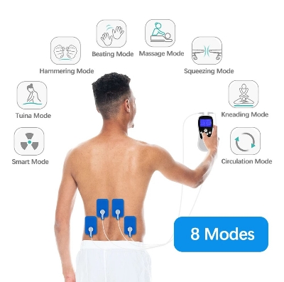 Picture of 8 Mode EMS Electric Herald Tens Machine Acupuncture Body Massage Digital Therapy Massager Muscle Stimulator Electrostimulator 