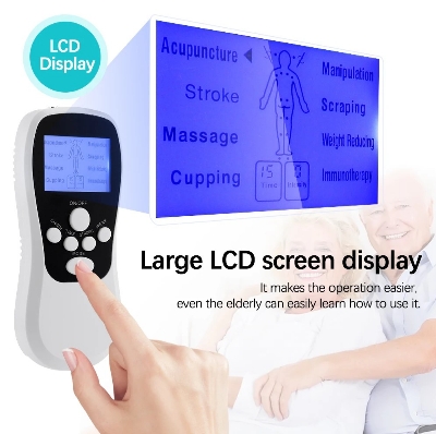 Picture of 8 Mode EMS Electric Herald Tens Machine Acupuncture Body Massage Digital Therapy Massager Muscle Stimulator Electrostimulator 