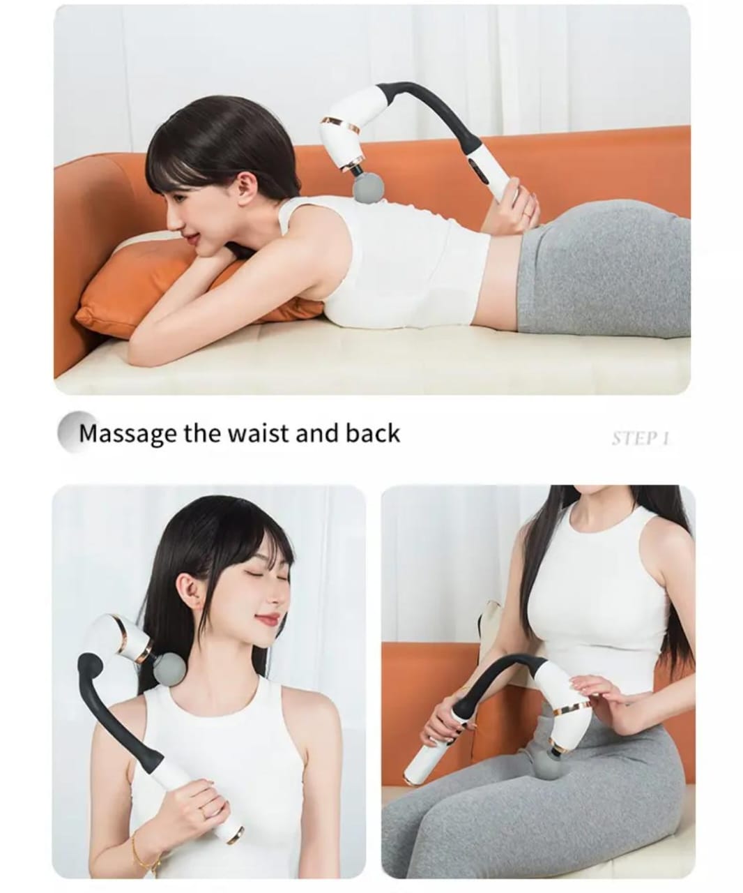 Picture of Powerful Fascia Massage Hammer U-shaped Massage With Extended Handle Multicolor