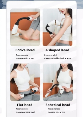 Picture of Powerful Fascia Massage Hammer U-shaped Massage With Extended Handle Multicolor