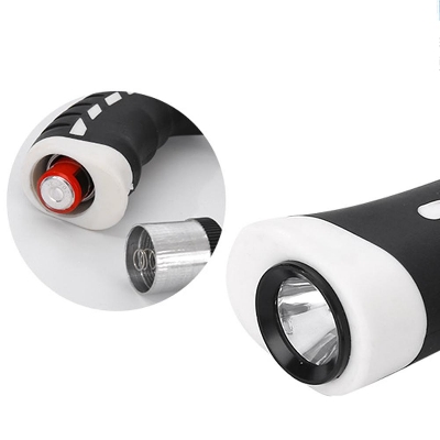Picture of T-handle Hiking Anti-Slip Poles Cane Walking Stick Cane Crutch with LED Light Mountaineering Hiking Tools Multicolor