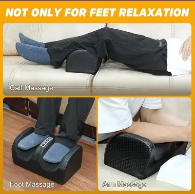 Picture of Electric Foot Massage Machine Hot Compress Shiatsu Foot Vibrators Kneading Roller For Foot Pain Relief Muscle Stimulation Gift 