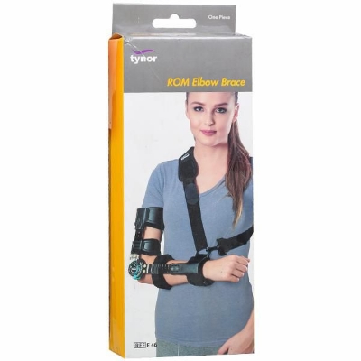 Picture of Tynor Rom Elbow Brace  Controlled Elbow Immobilization Black