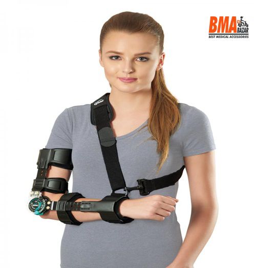 Picture of Tynor Rom Elbow Brace  Controlled Elbow Immobilization Black