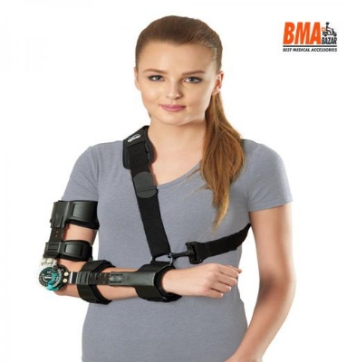 Picture of Tynor Rom Elbow Brace  Controlled Elbow Immobilization Black
