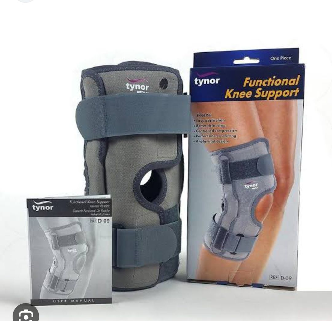 Picture of Tynor Functional Knee Support,With Adjustable Hinged support Grey