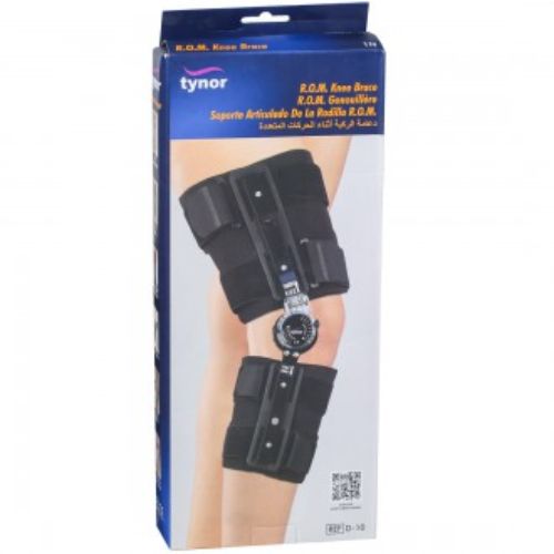 Picture of Tynor ROM Knee Brace,knee immobilizer support adjustable- Universel size Black