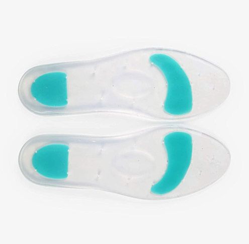 Picture of UM Silicone Elastomer Insole (The green gel inserts relief pressure on painful heel area) White