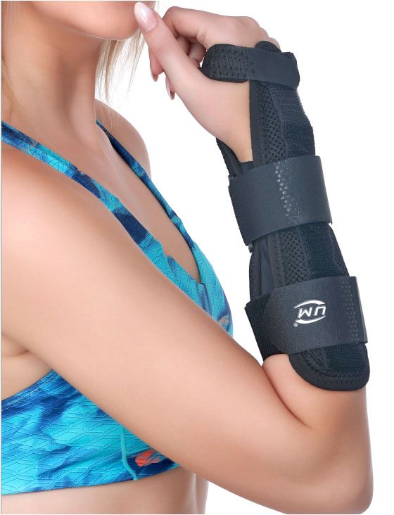 Picture of United Medicare Wrist &  Foream Brace (G-01) Universel -Short Black