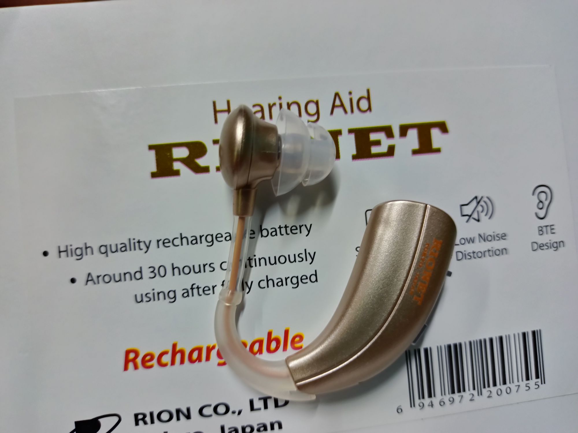 Picture of RIONET Hearing Aid (High Quality rechargeable battery) 