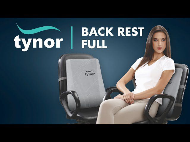 Picture of Tynor Back Rest Full (Chair/Seat Support,Back Pain)-Universal size Grey
