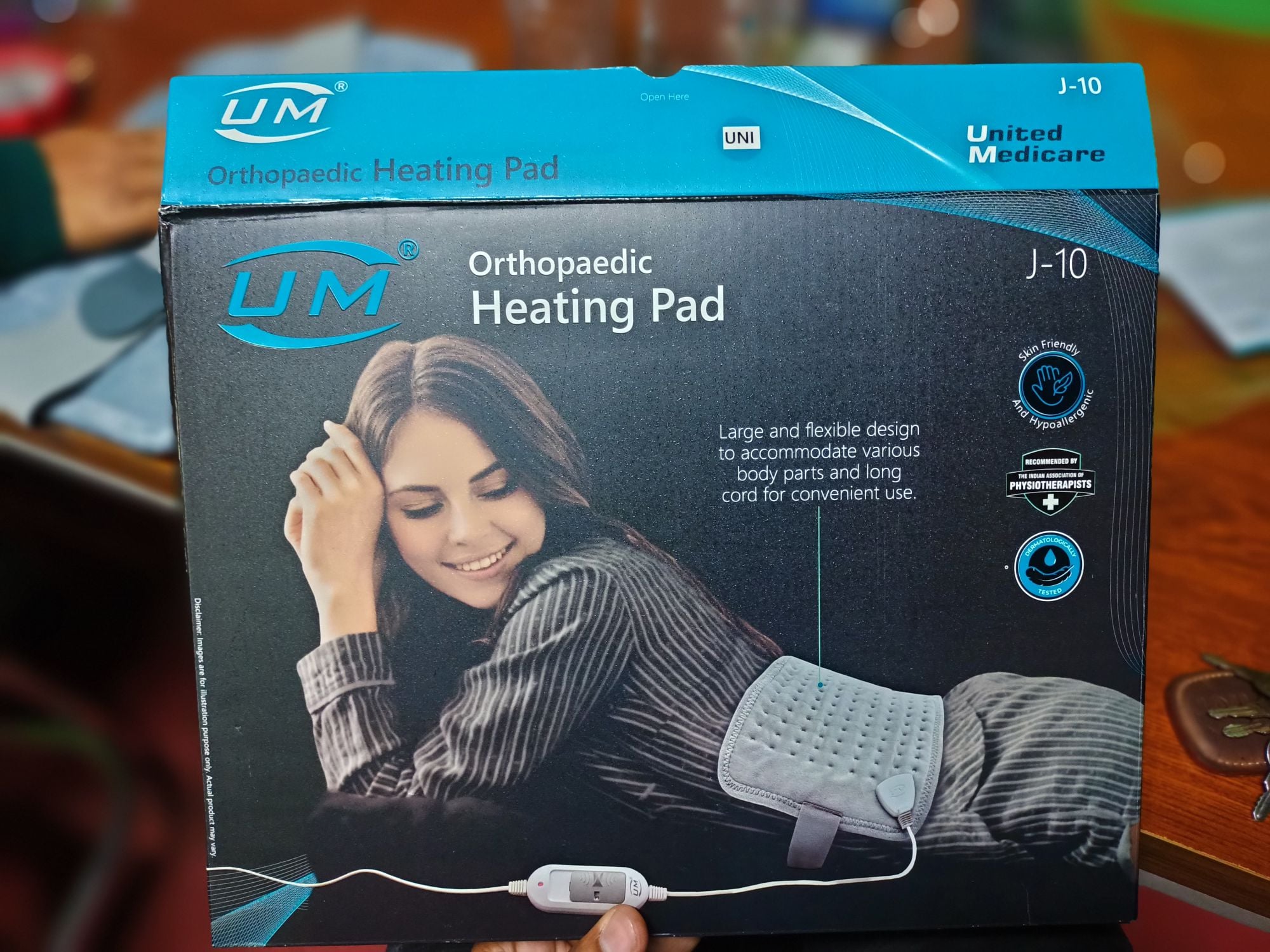 Picture of United Medicare UM Orthopedic Heating pad,(with adjustable,pain relief Orthopedic Heating pad) Grey