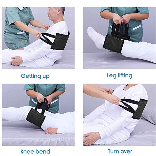 Picture of Galaxy health care Patient Lifting belt, Assist Pad, Durable Transfer Belt with Handles, Provides Safe Transfers from Cars, Bed, Wheelchairs, sofa (36” x 14”) Black