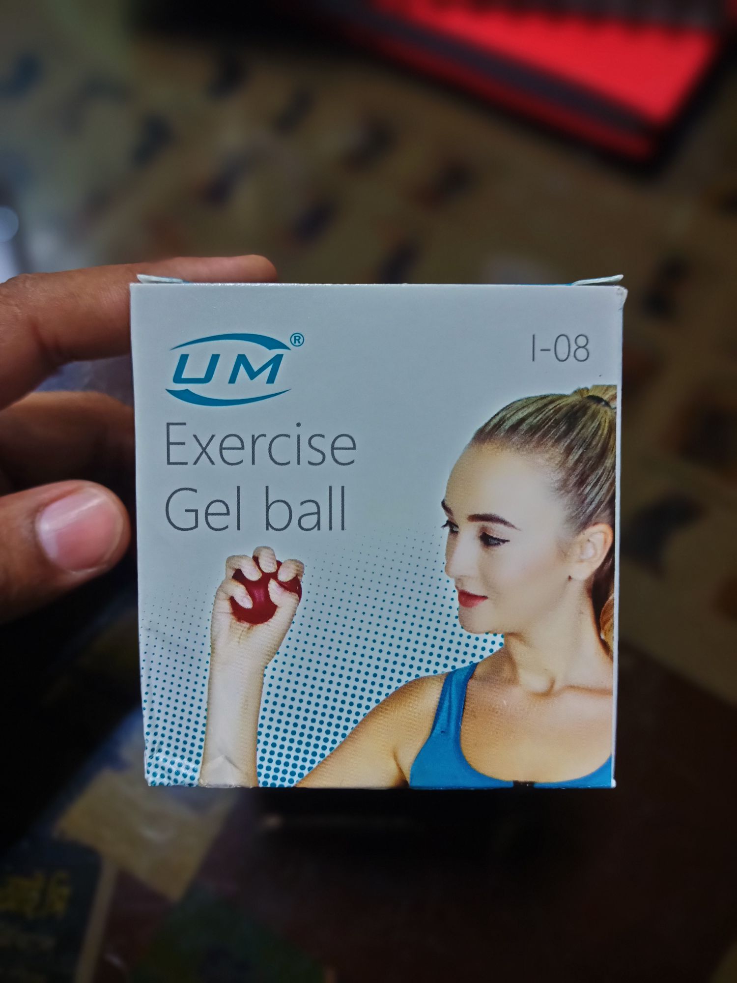 Picture of Exercise gell ball,with Massager Red