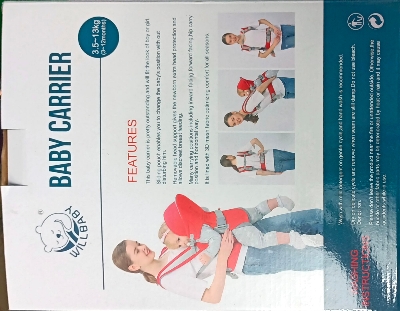 Picture of Baby Carrier It is Lined with 3D mesh fabric Optimizing Comfort for all seasons Red