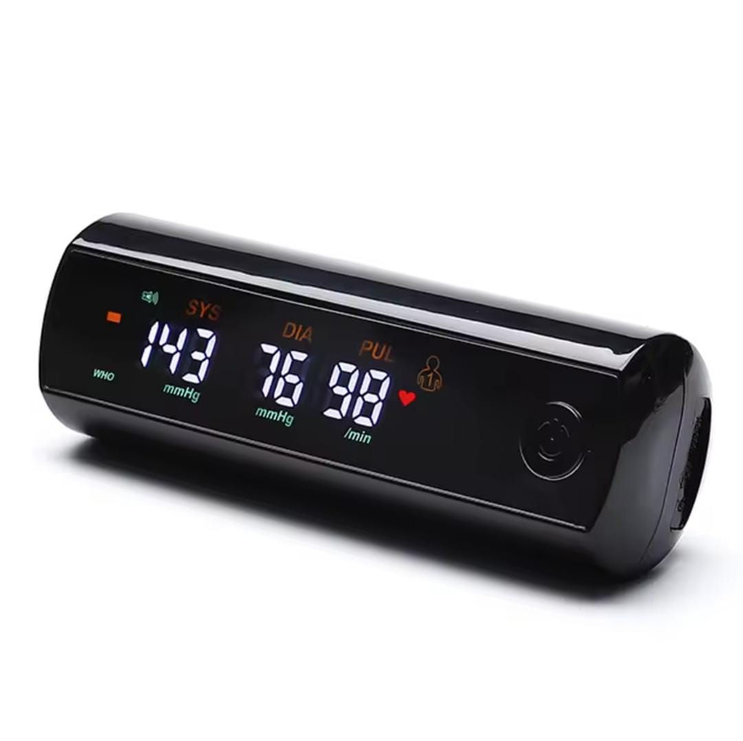 Picture of LCD Screen Sphygmomanometer, Rechargeable Li-ion Battery, English Voice, Large LCD Screen, Blood Pressure Monitor, Tonometer, Arm Light Ash