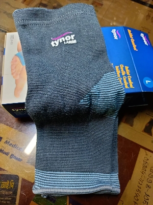 Picture of Tynor Anklet comfeel,(with adjustable ankle pain relief) Grey