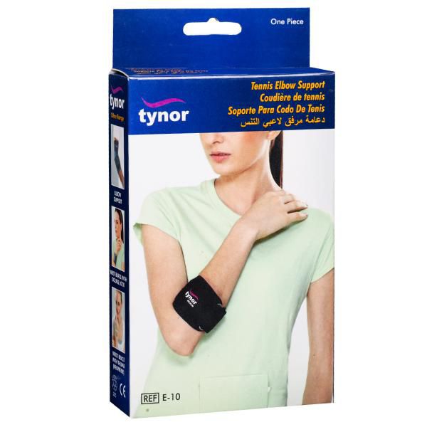 Picture of Tynor Tennis Elbow Support (Pain Relief, Forearm, Elbow) Black