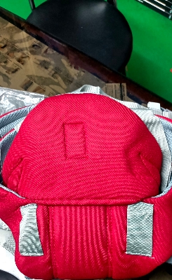 Picture of Baby Carrier it is lined with 3D mesh Fabric Optimizing Comfort for all Seasons. Red