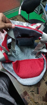 Picture of Baby Carrier it is lined with 3D mesh Fabric Optimizing Comfort for all Seasons. Red
