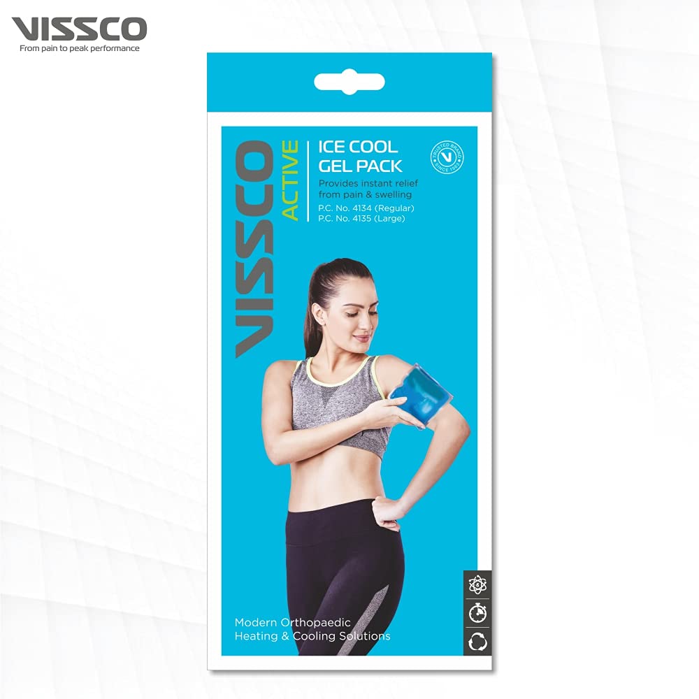 Picture of Vissco Icecool Gel Pack,Re-Freezable for Instant Shoulder Pain Relief & Swelling for Men & Women, Use it for Back & Shoulder Blue