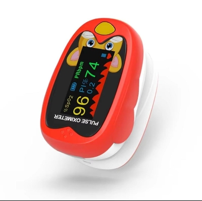Picture of USB Medical Digital Pulse Oximeter OLED Blood Oxygen Heart Rate Monitor, SpO2 Health Monitor, Pediatric Oximeter, Child Multicolor