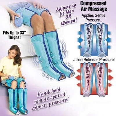 Picture of Pressotherapy Leg Massager and Feet Massagers Air Compression Massage Techniques for Feet Calves Thighs for Home and Office Leunlee Multicolor