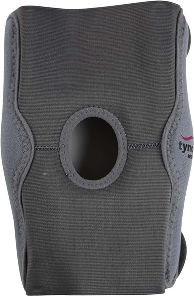 Picture of Tynor Elastic knee support (Open Patella.knee warp,with Hinged Adjustable pain relief support) Grey