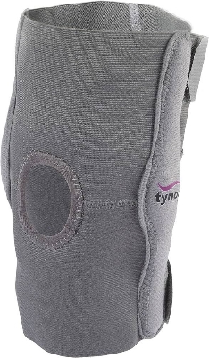 Picture of Tynor Elastic knee support (Open Patella.knee warp,with Hinged Adjustable pain relief support) Grey
