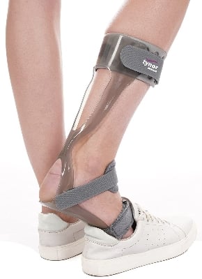 Picture of Tynor feet drop splint (foot support, perfect fitting, customizable, comfortable, durable, easy to use) Grey