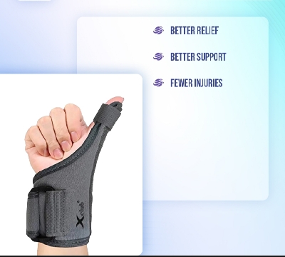 Picture of Taiba Thumb Spica Splint wrist support /wrist Strap /wrist Brace /Hand support -SUITABLA FOR BOTH RIGHT AND LEFT HANDS Black