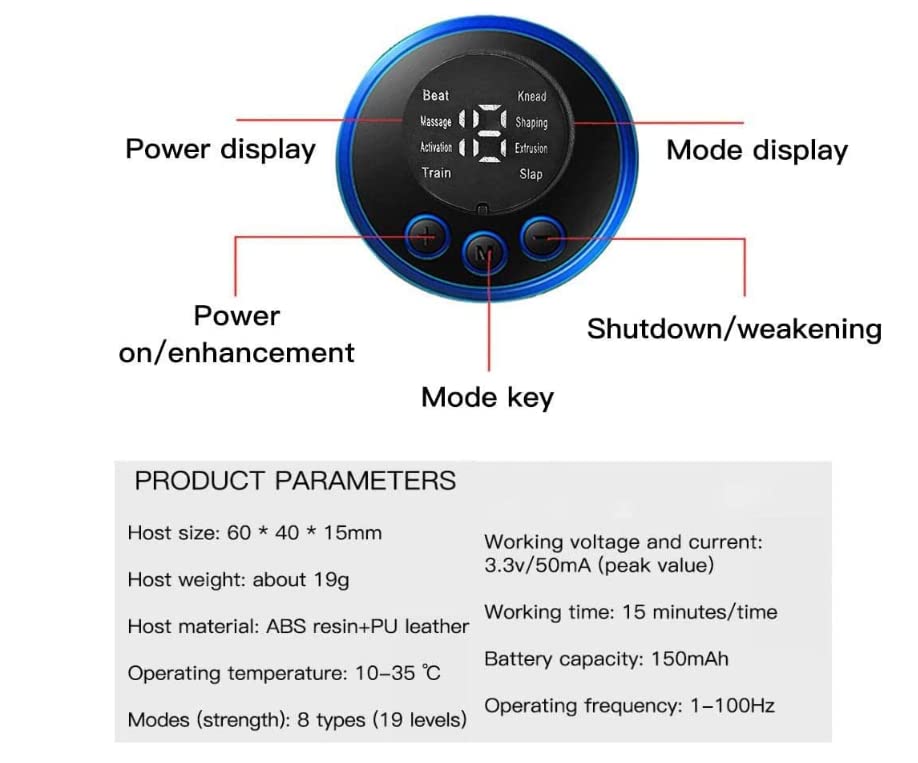 Picture of Smart Neck Massager Muscle Massager Trainer Relaxation Electric Pain Relief Tool Cervical Vertebra Physiotherapy Black